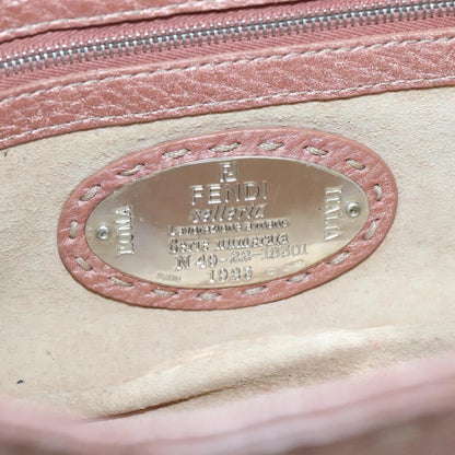 Fendi Vintage Selleria Flap Bag Leather, PINK, LEATHER, Shoulder bag