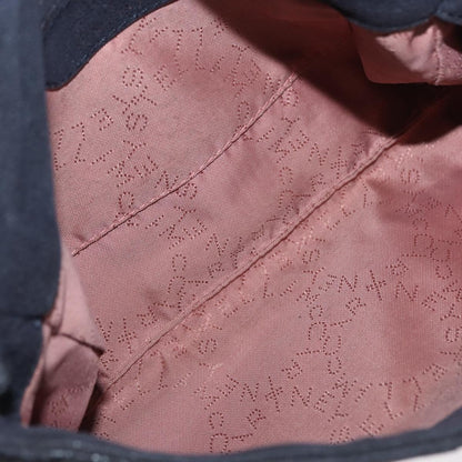 Stella McCartney Falabella Fold Over Crossbody Bag Shaggy Deer, NAVY, POLYESTER, Shoulder bag