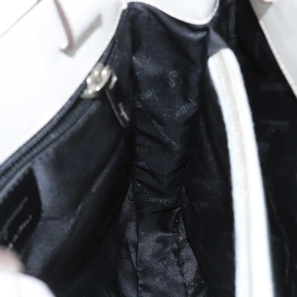 Salvatore Ferragamo Gancini Shoulder Bag Leather, BEIGE, LEATHER, Shoulder bag