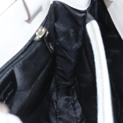 Salvatore Ferragamo Gancini Shoulder Bag Leather, BEIGE, LEATHER, Shoulder bag