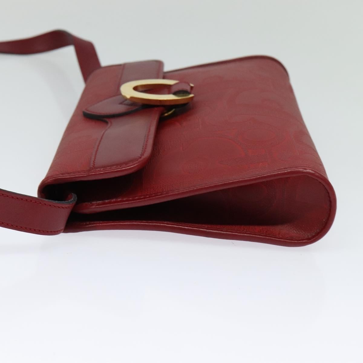 Christian Dior Vintage Trotter Shoulder Bag Canvas, RED, CANVAS, Shoulder bag