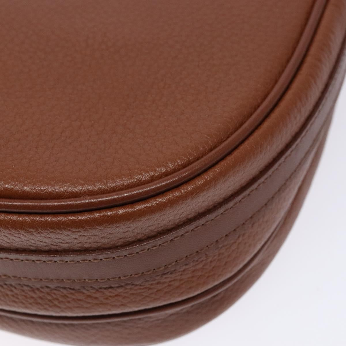 Burberry Flap Messenger Leather, BROWN, LEATHER, Shoulder bag