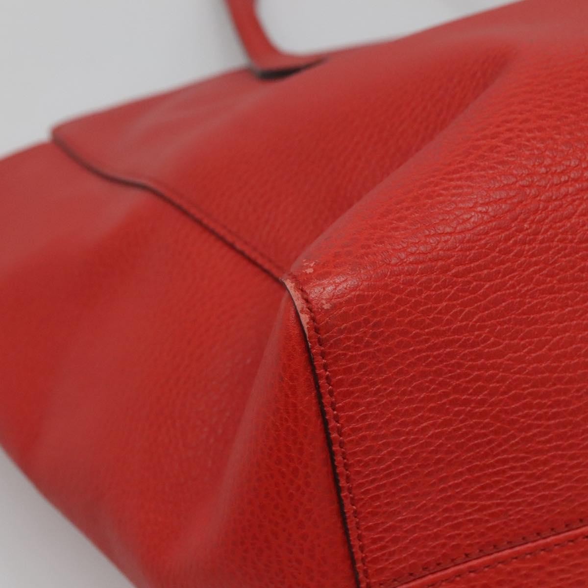 Gucci Swing Tote Leather, RED, LEATHER, Tote bag