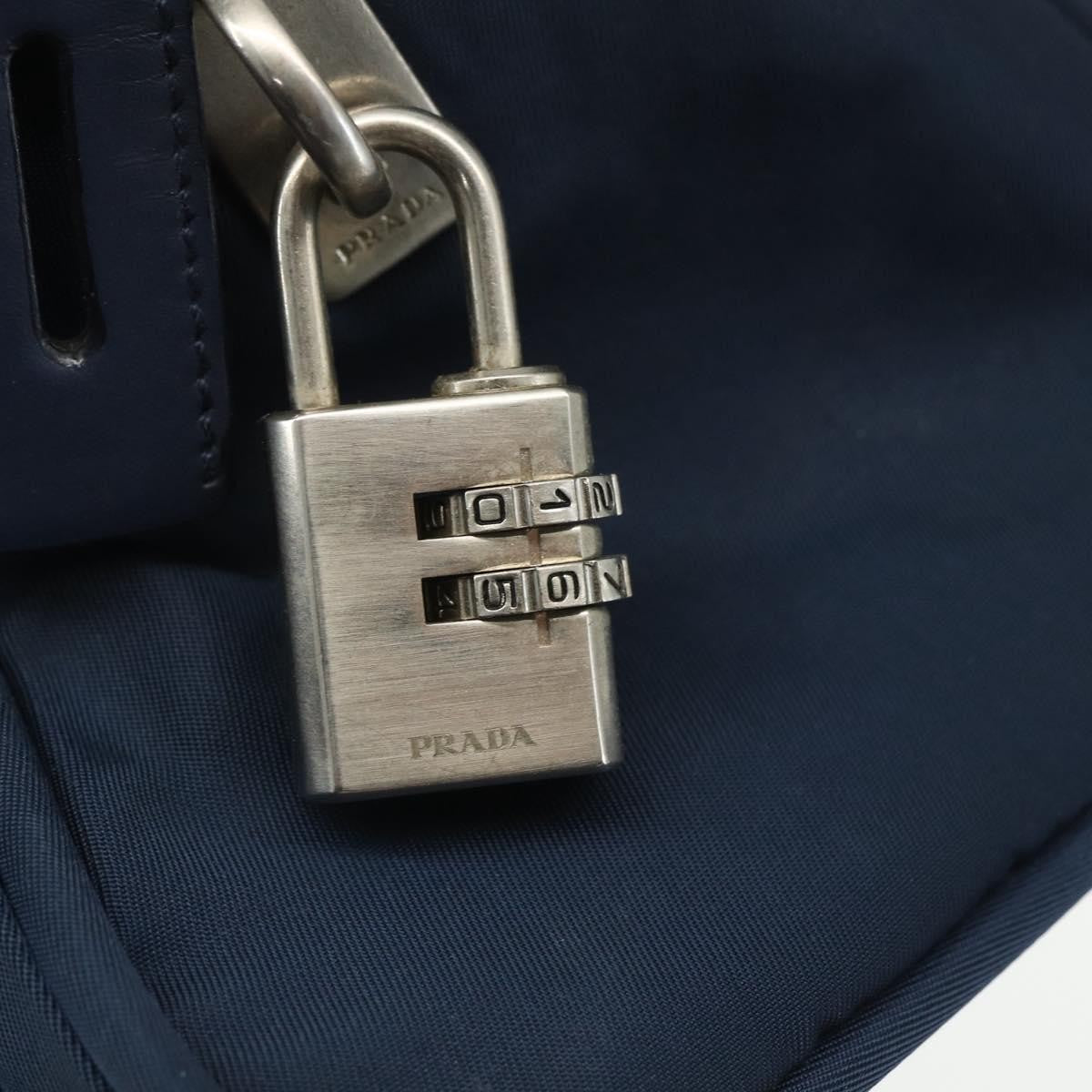 Prada Bowling Shoulder Bag Tessuto, NAVY, NYLON, Shoulder bag