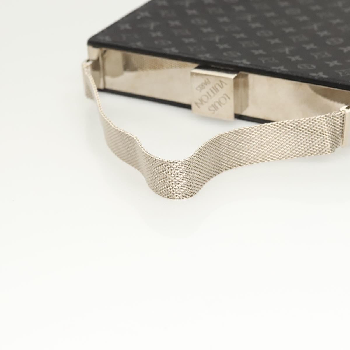 Louis Vuitton Saint Ange Handbag Monogram Satin, BLACK, SATIN, Handbag