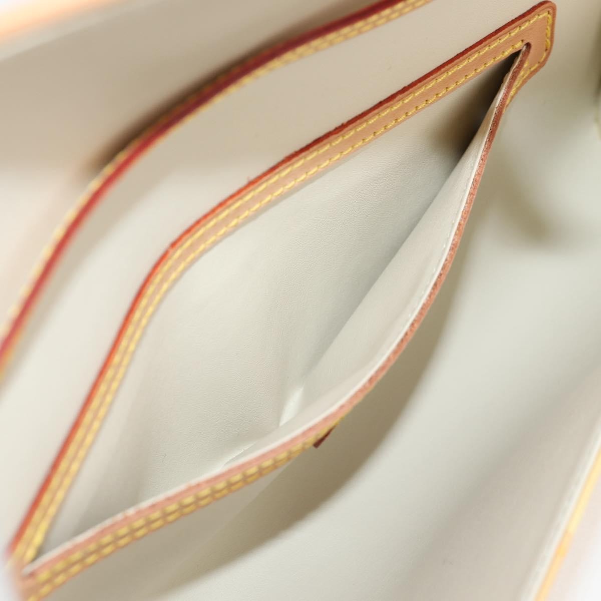 Louis Vuitton Fleurs Pochette Printed Monogram Vernis, YELLOW, PATENT_LEATHER, Shoulder bag