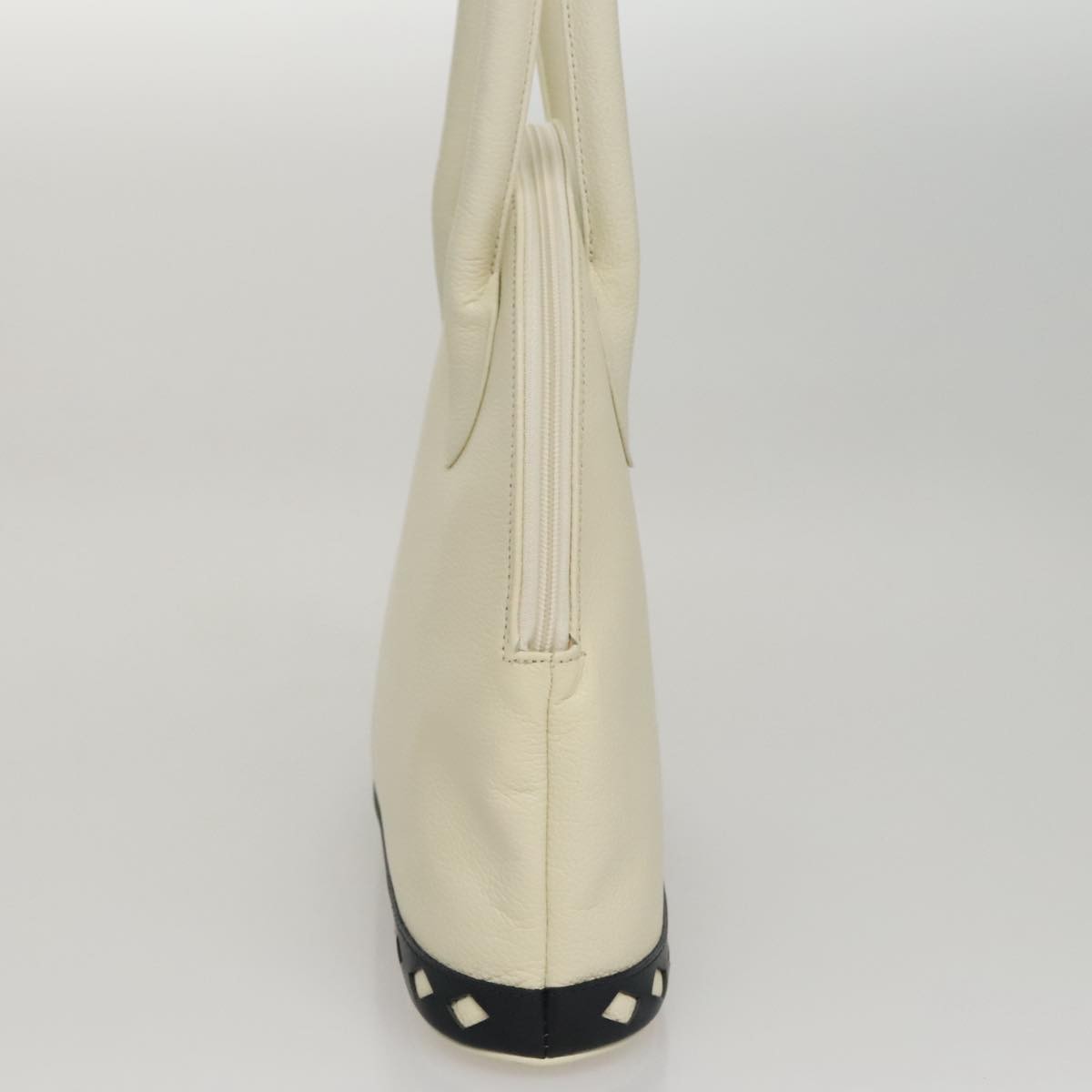 Saint Laurent Vintage Handbag Leather, WHITE, LEATHER, Handbag