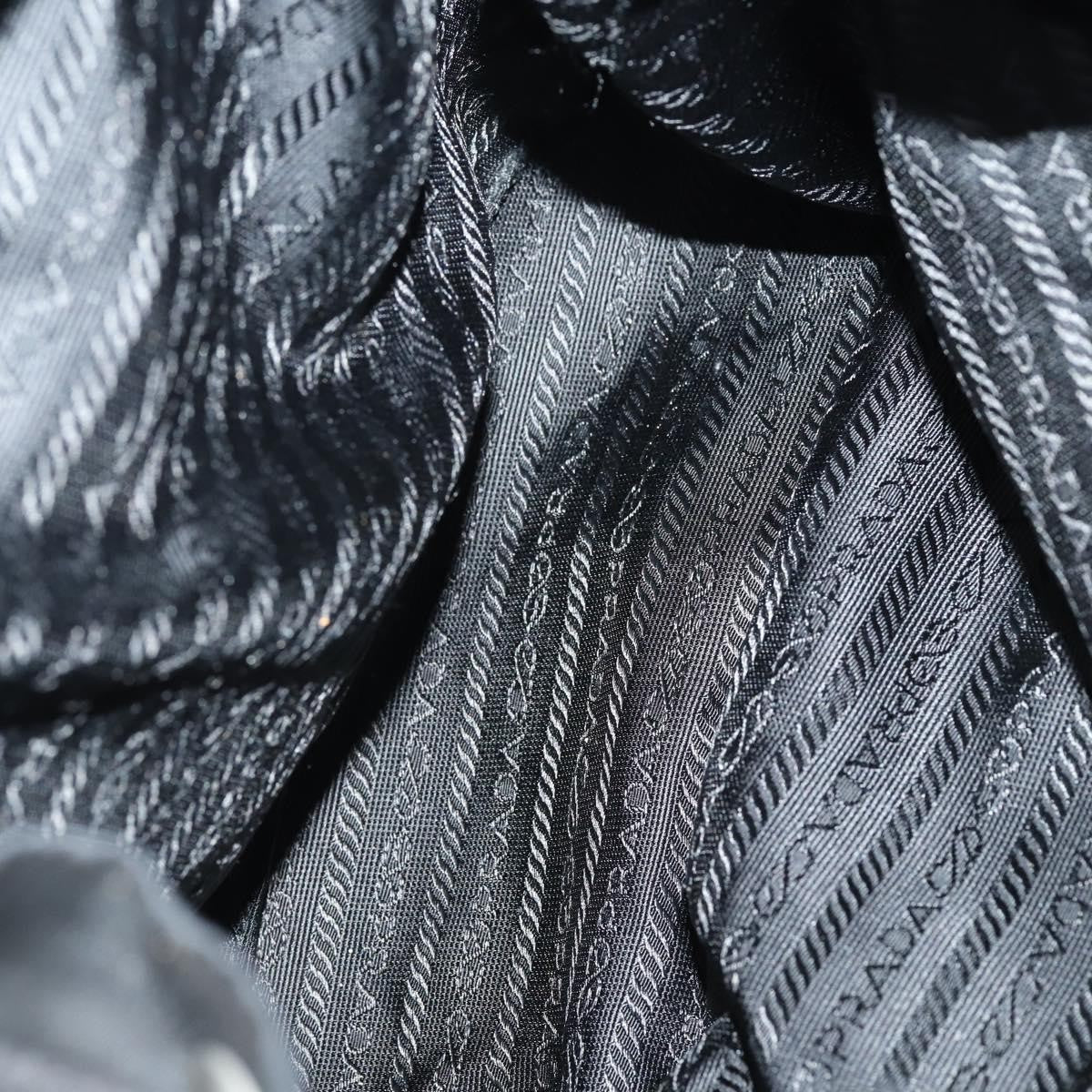 Prada Double Front Pocket Backpack Tessuto, BLACK, NYLON, Backpack