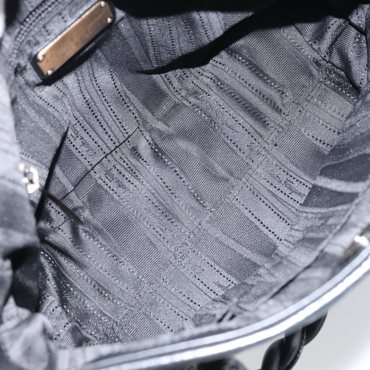 Salvatore Ferragamo Gancini handbag Leather, BLACK, LEATHER, Handbag