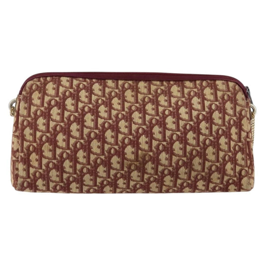 Christian Dior Vintage CD trotter Shoulder bag Canvas, RED, CANVAS, Shoulder bag