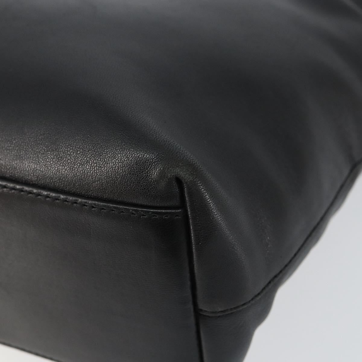 Prada Vintage Handbag Leather, BLACK, LEATHER, Handbag