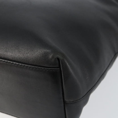 Prada Vintage Handbag Leather, BLACK, LEATHER, Handbag