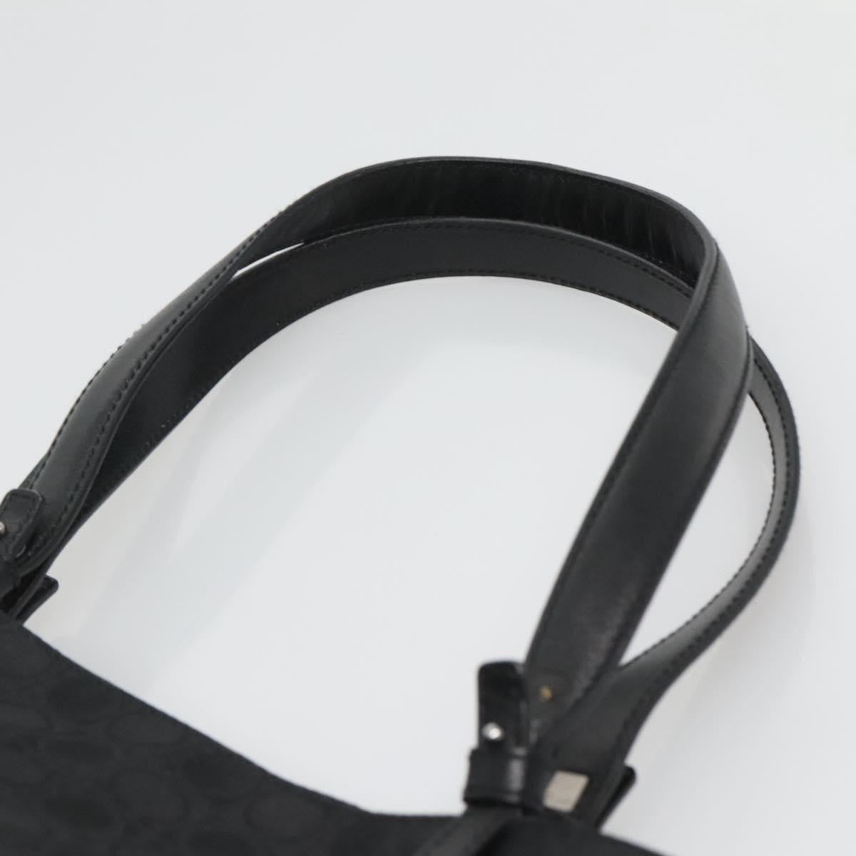 Salvatore Ferragamo Gancini Tote Canvas, BLACK, CANVAS, Tote bag