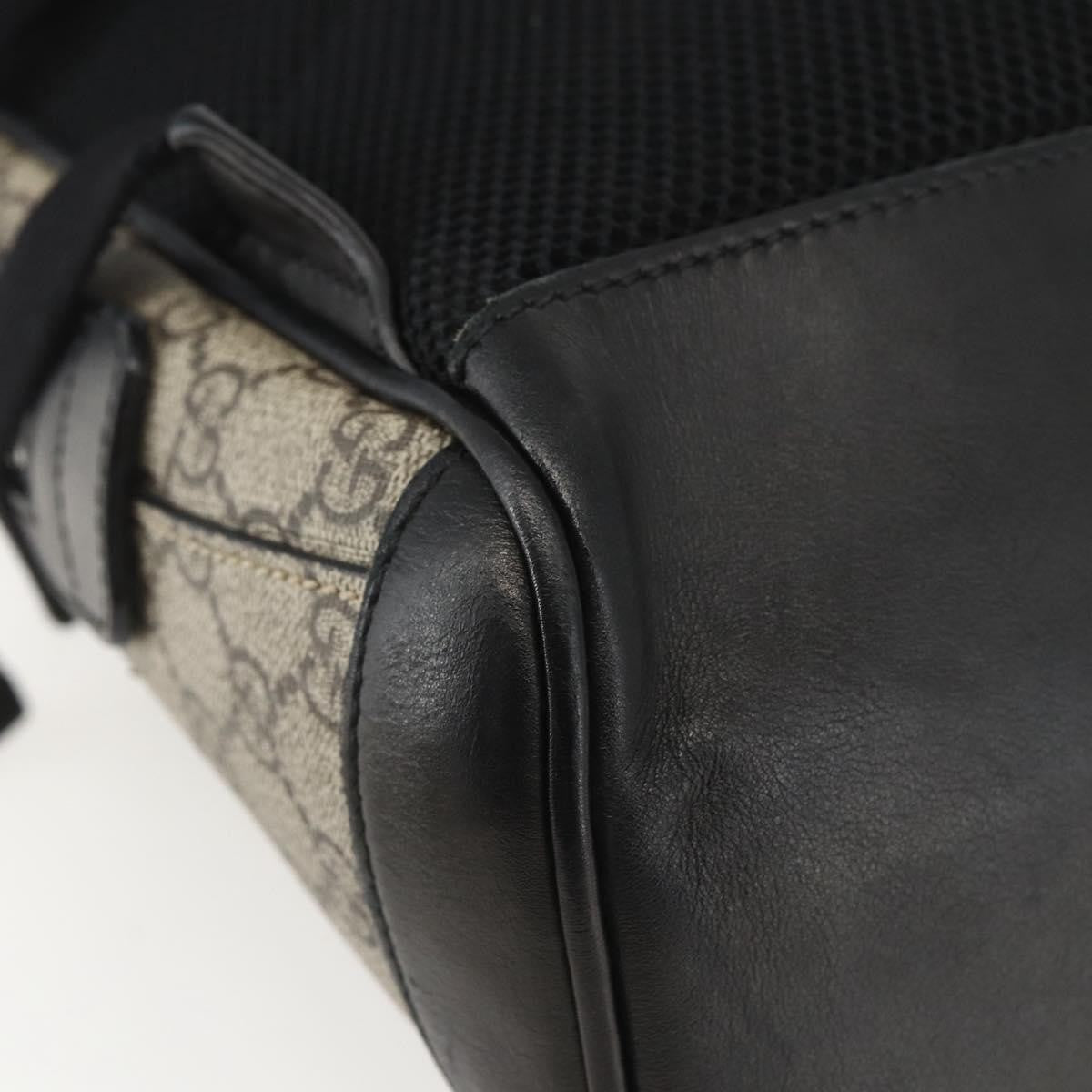 Gucci Zip Pocket Backpack Embellished GG Coated Canvas, BEIGE, PVC, Backpack