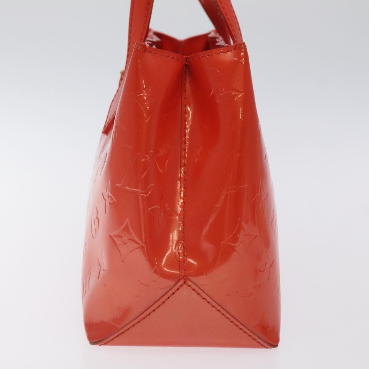 Louis Vuitton Wilshire Handbag Monogram Vernis, ORANGE, PATENT_LEATHER, Handbag