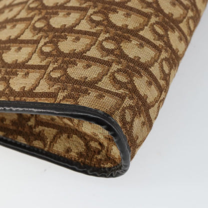 Christian Dior Vintage Trotter Shoulder Bag Canvas, BROWN, CANVAS, Shoulder bag