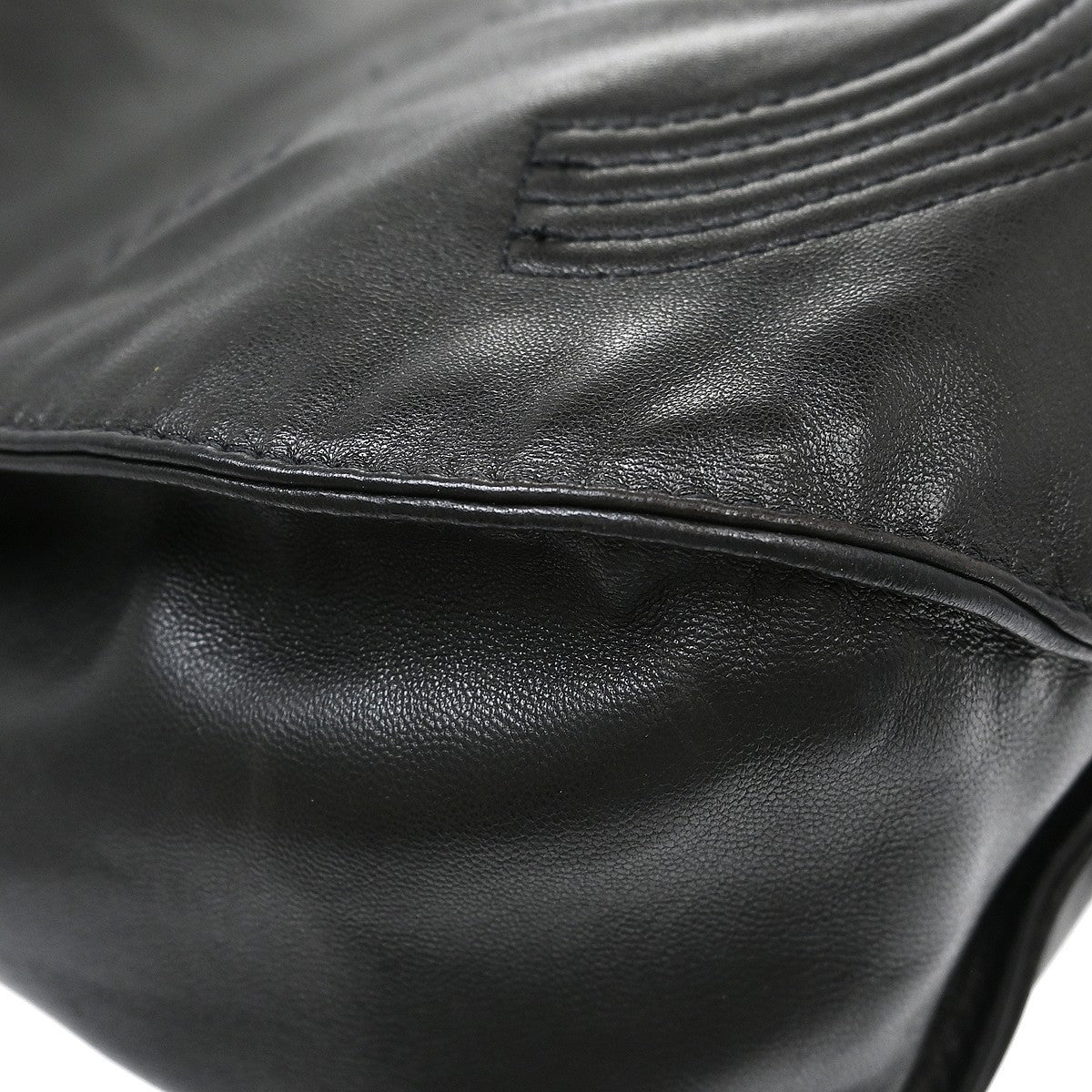 Chanel Vintage Flap Backpack Leather, Black, Leather, Backpack
