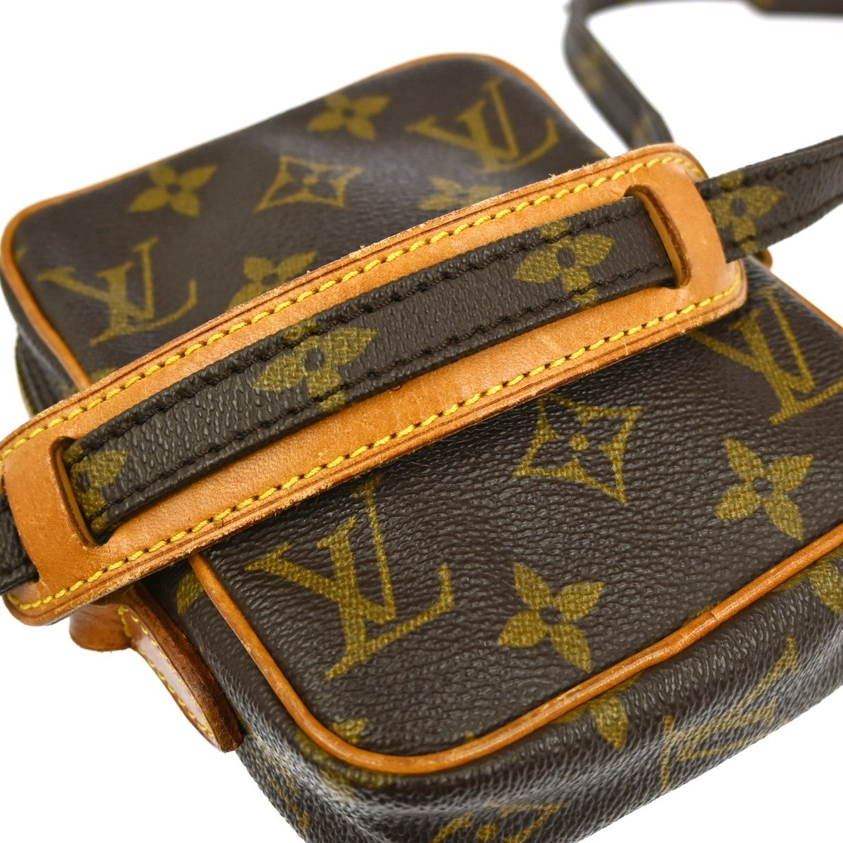 Louis Vuitton Danube Handbag Monogram Canvas, BROWN, CANVAS, Clutche & pouche