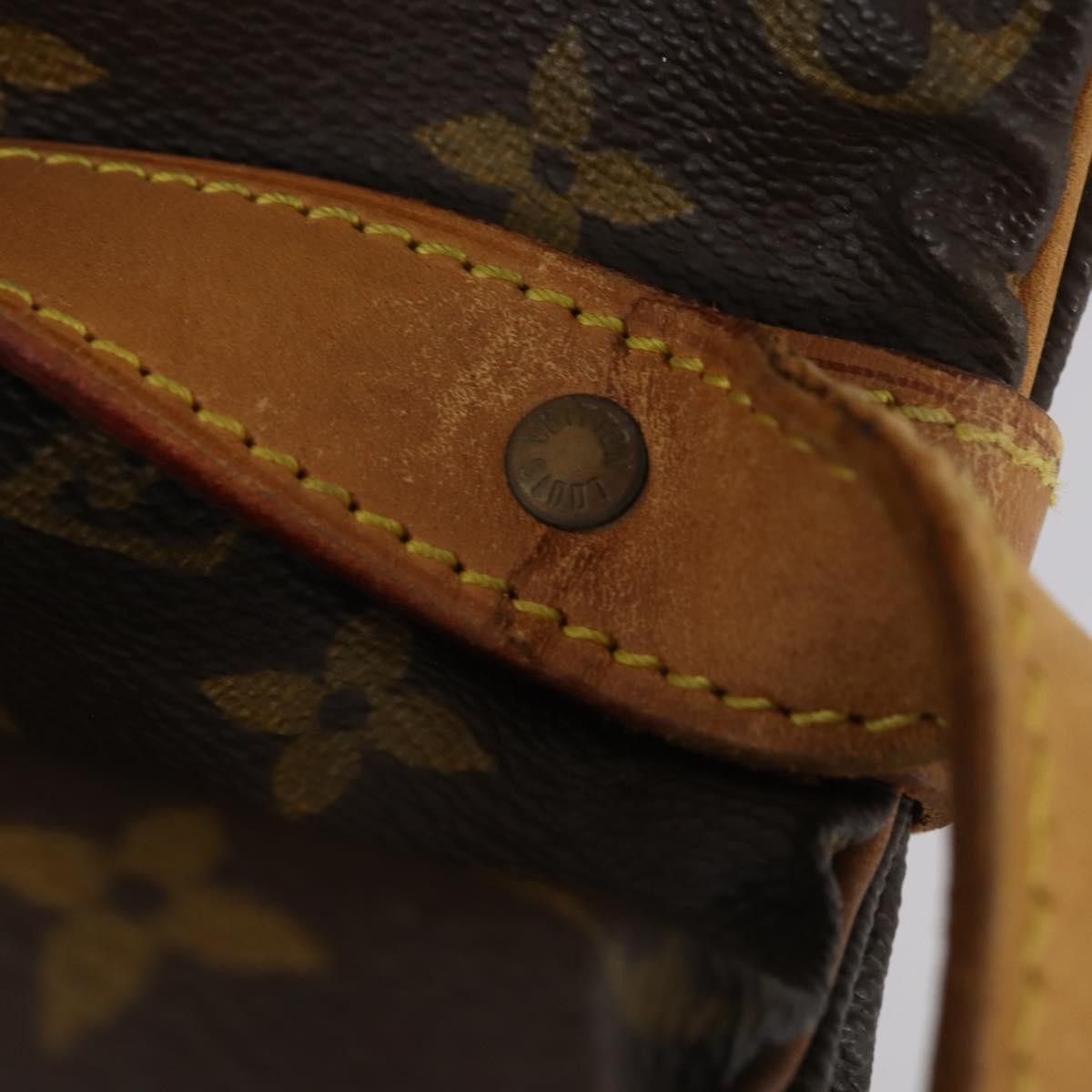 Louis Vuitton Saumur Handbag Monogram Canvas, BROWN, CANVAS, Shoulder bag
