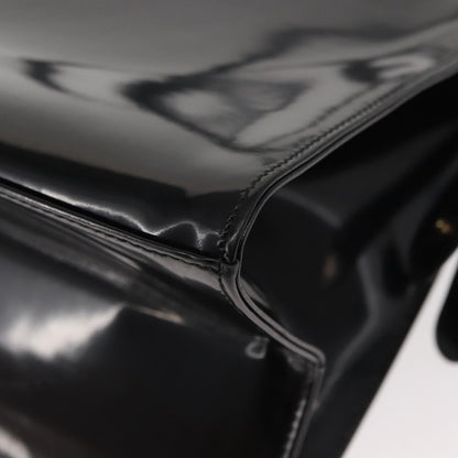 Salvatore Ferragamo Gancini Tote Patent leather, BLACK, PATENT_LEATHER, Tote bag