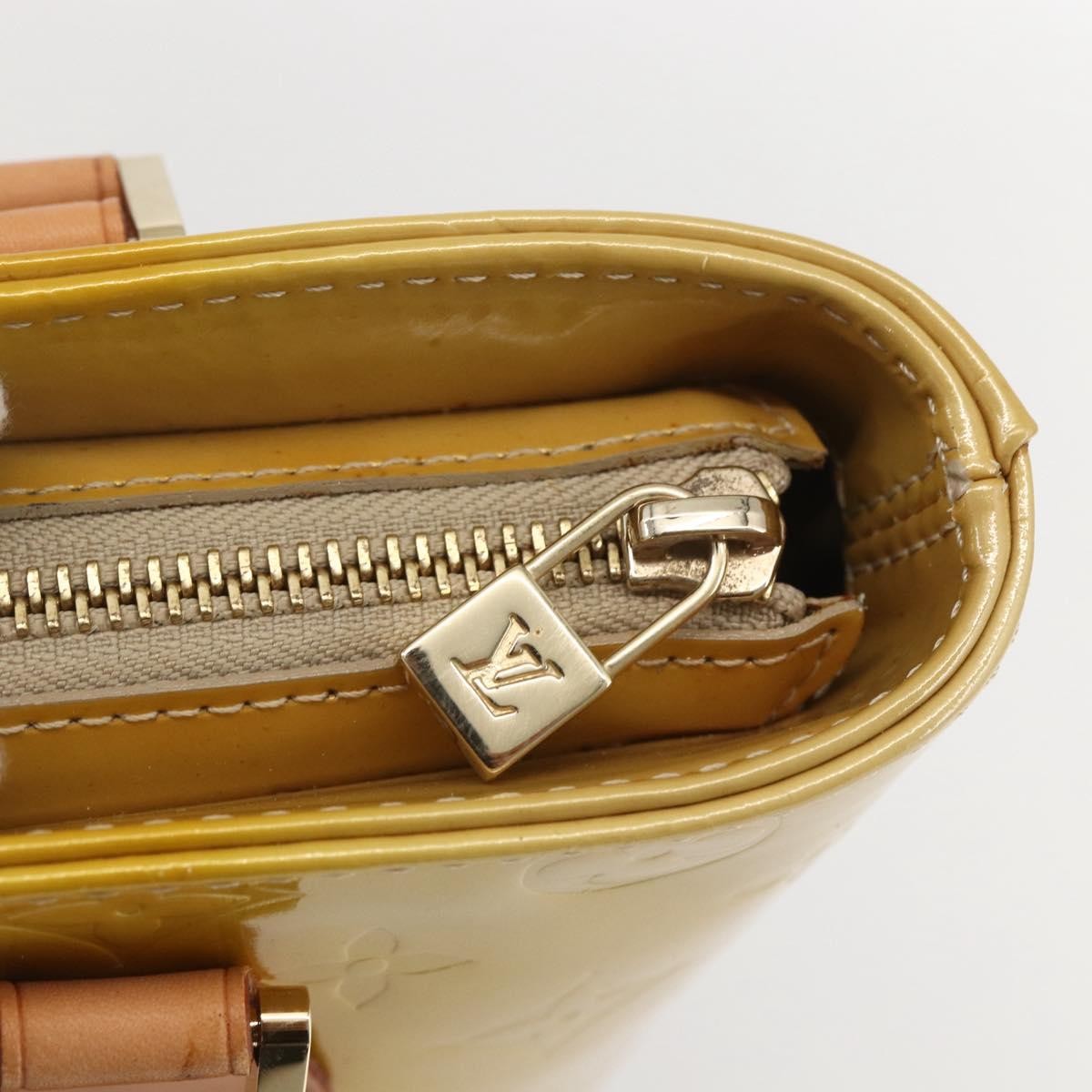 Louis Vuitton Houston Handbag Monogram Vernis, BEIGE, PATENT_LEATHER, Handbag