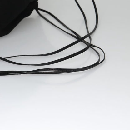 Prada Logo Drawstring Backpack Tessuto with Printed Saffiano, BLACK, NYLON, Backpack