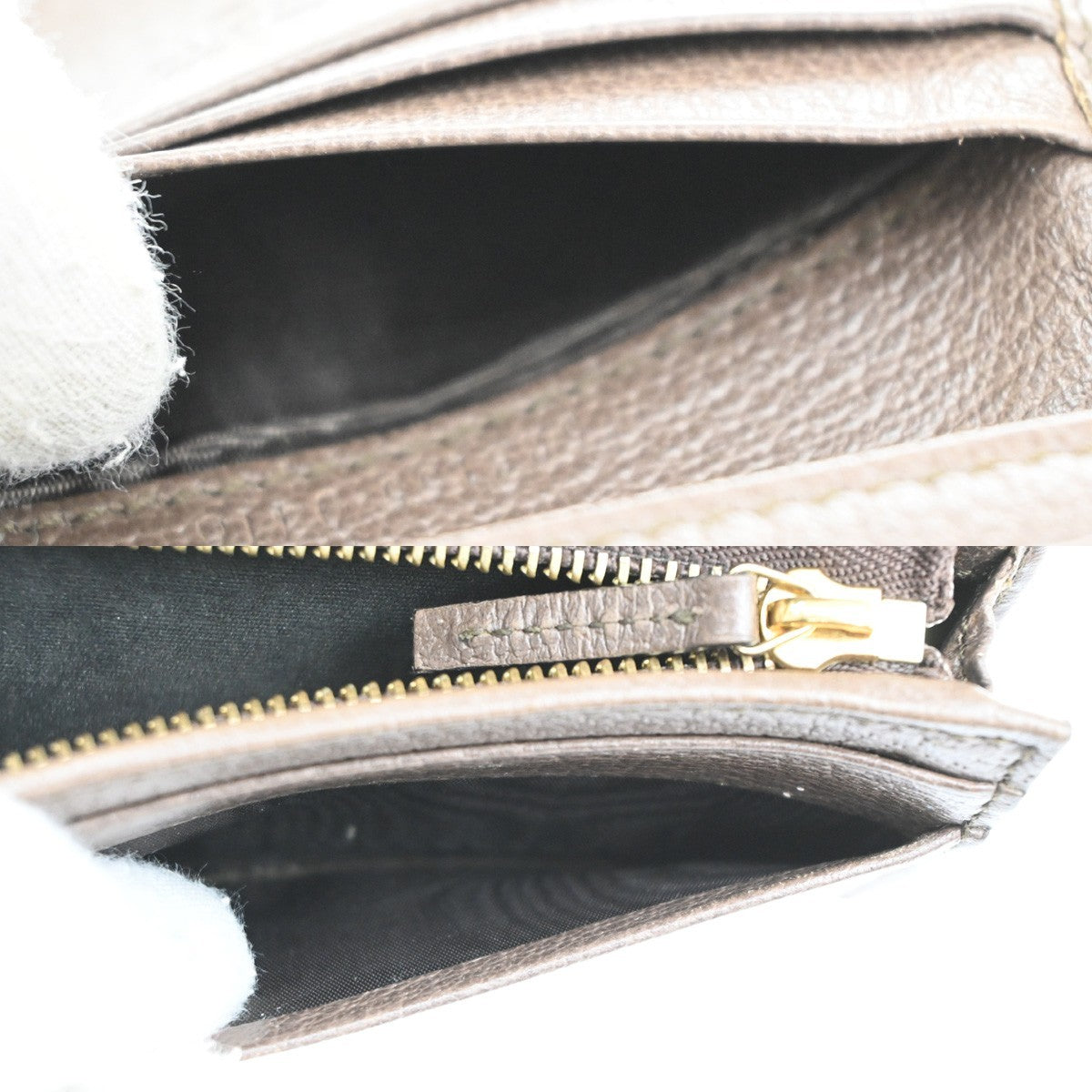 Gucci Ophidia Flap Card Case GG Coated Canvas, BROWN, CANVAS, Wallets