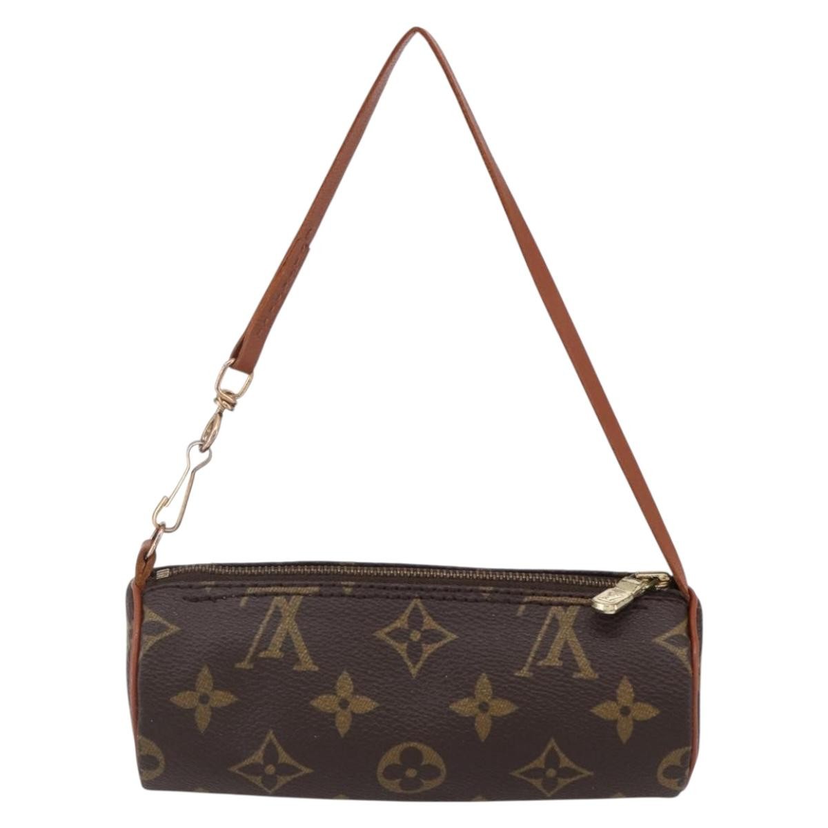 Louis Vuitton Papillon Pochette Monogram Canvas, BROWN, CANVAS, Clutche & pouche
