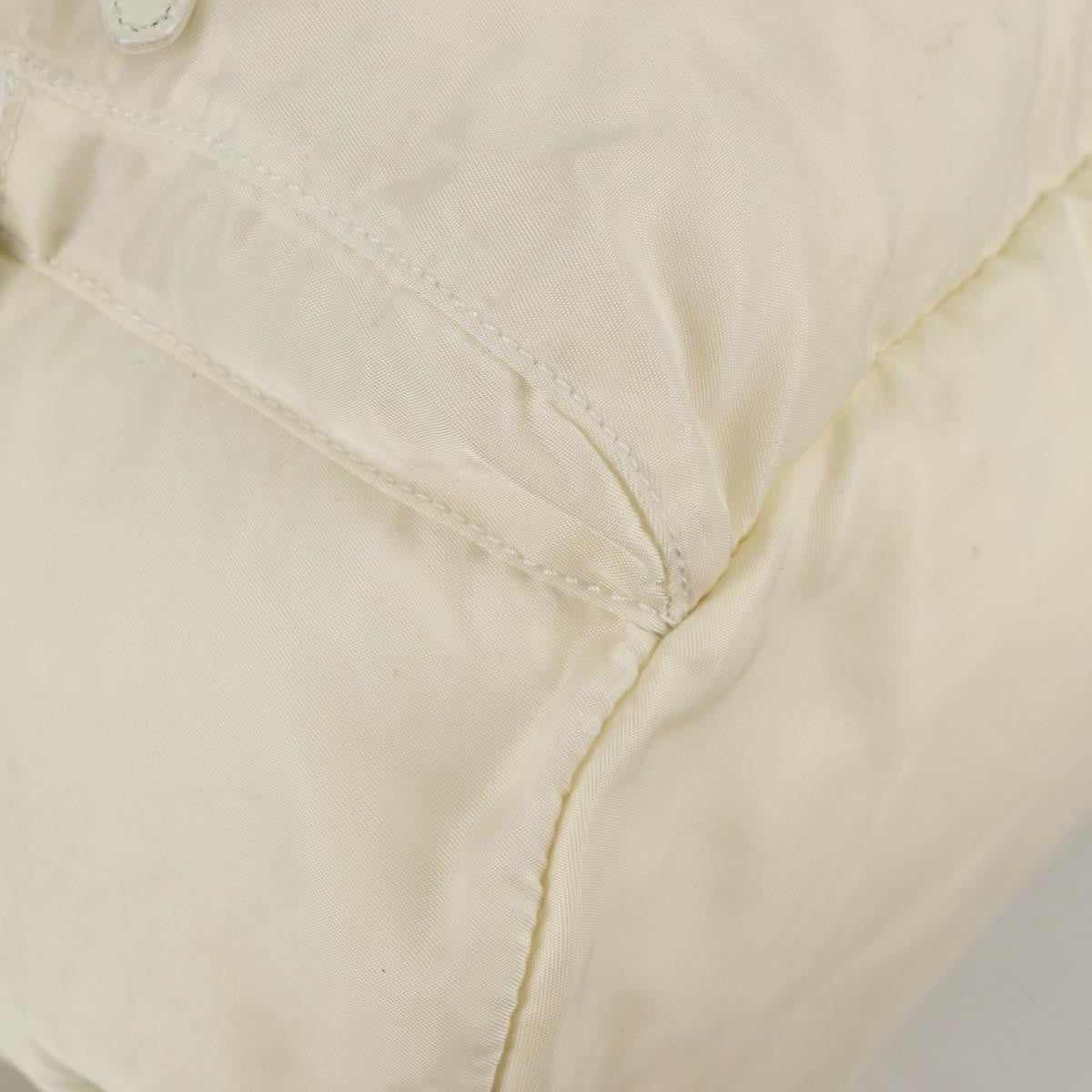 Prada Front Pocket Buckle Backpack Nylon, ECRU, NYLON, Backpack