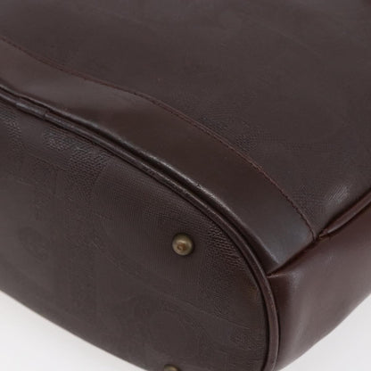 Christian Dior Vintage Trotter Handbag Canvas, BROWN, PVC, Handbag