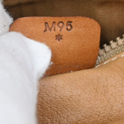 Celine Macadam Pochette Canvas and Leather, Brown, Canvas, Clutch