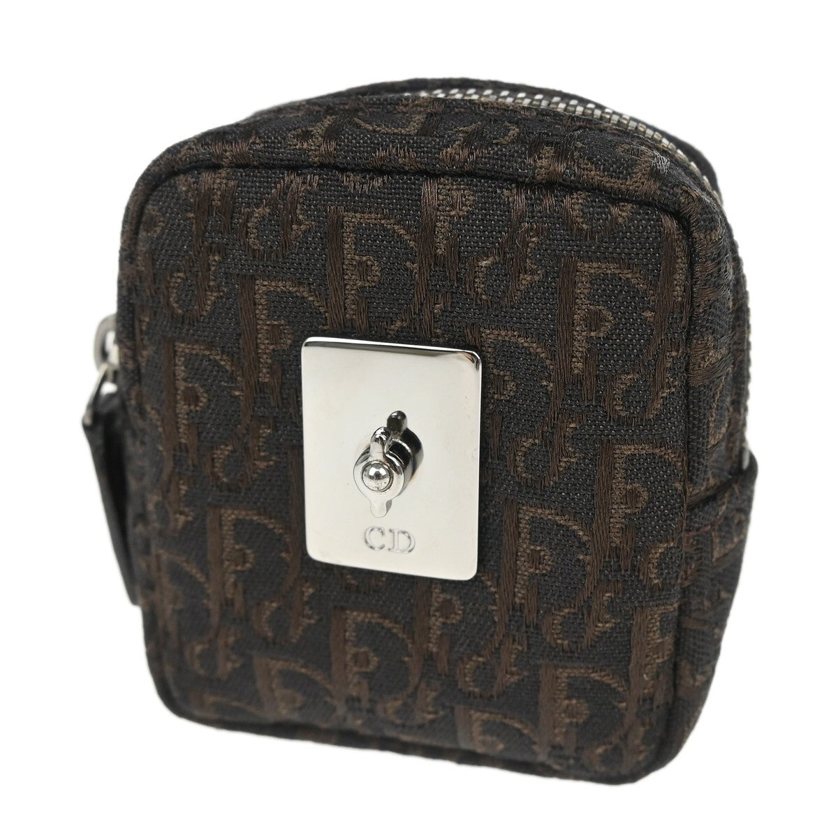 Christian Dior Vintage Trotter Pouch Canvas, BROWN, CANVAS, Clutche & pouche