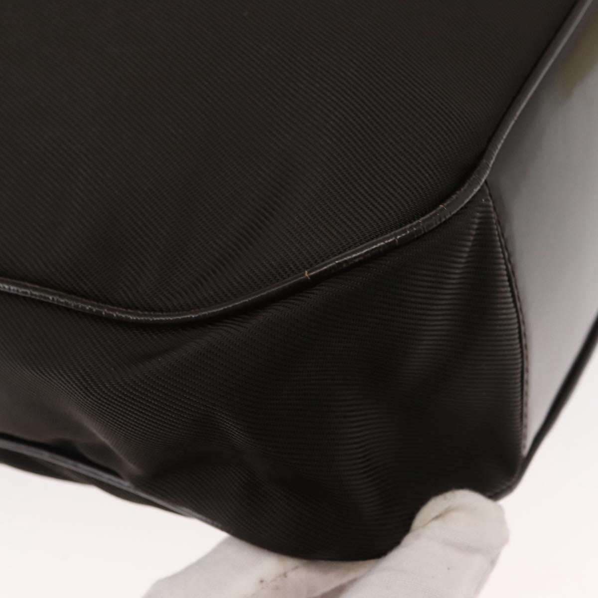 Gucci Vintage Bamboo Shoulder Bag Nylon, BROWN, NYLON, Shoulder bag