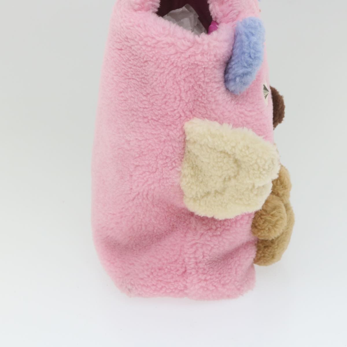 Gucci Flying Bear Handbag Wool, PINK, WOOL, Handbag