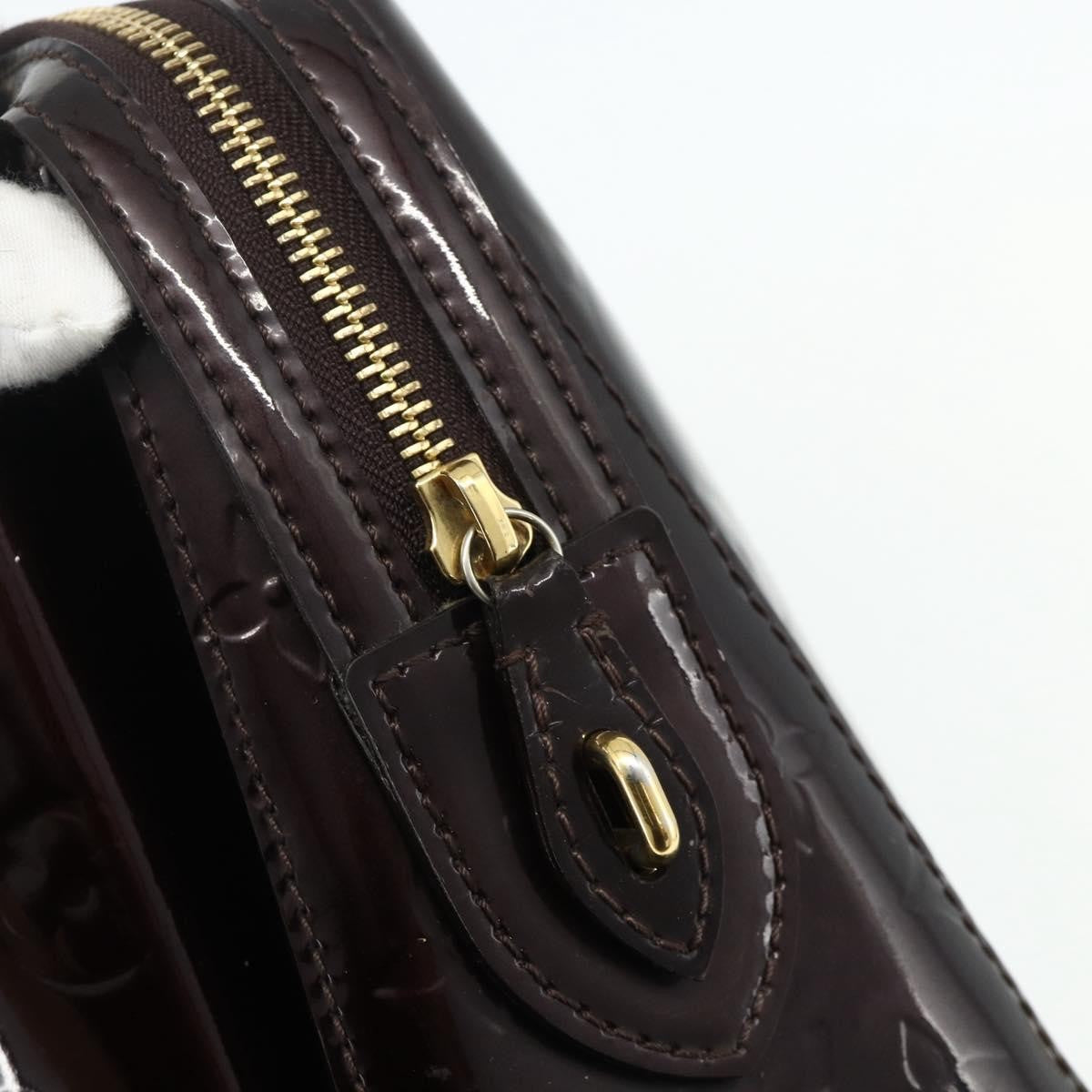 Louis Vuitton Melrose Avenue Handbag Monogram Vernis, Burgundy, Patent Leather, Handbag