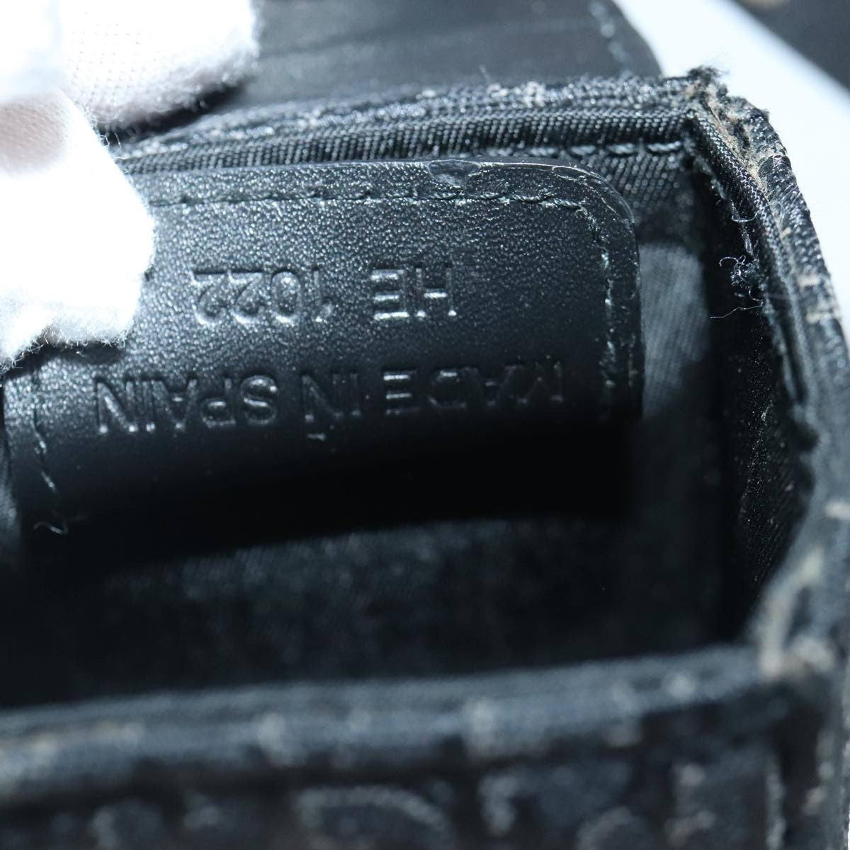 Christian Dior Vintage Trotter Pouch Diorissimo Canvas, BLACK, CANVAS, Clutche & pouche