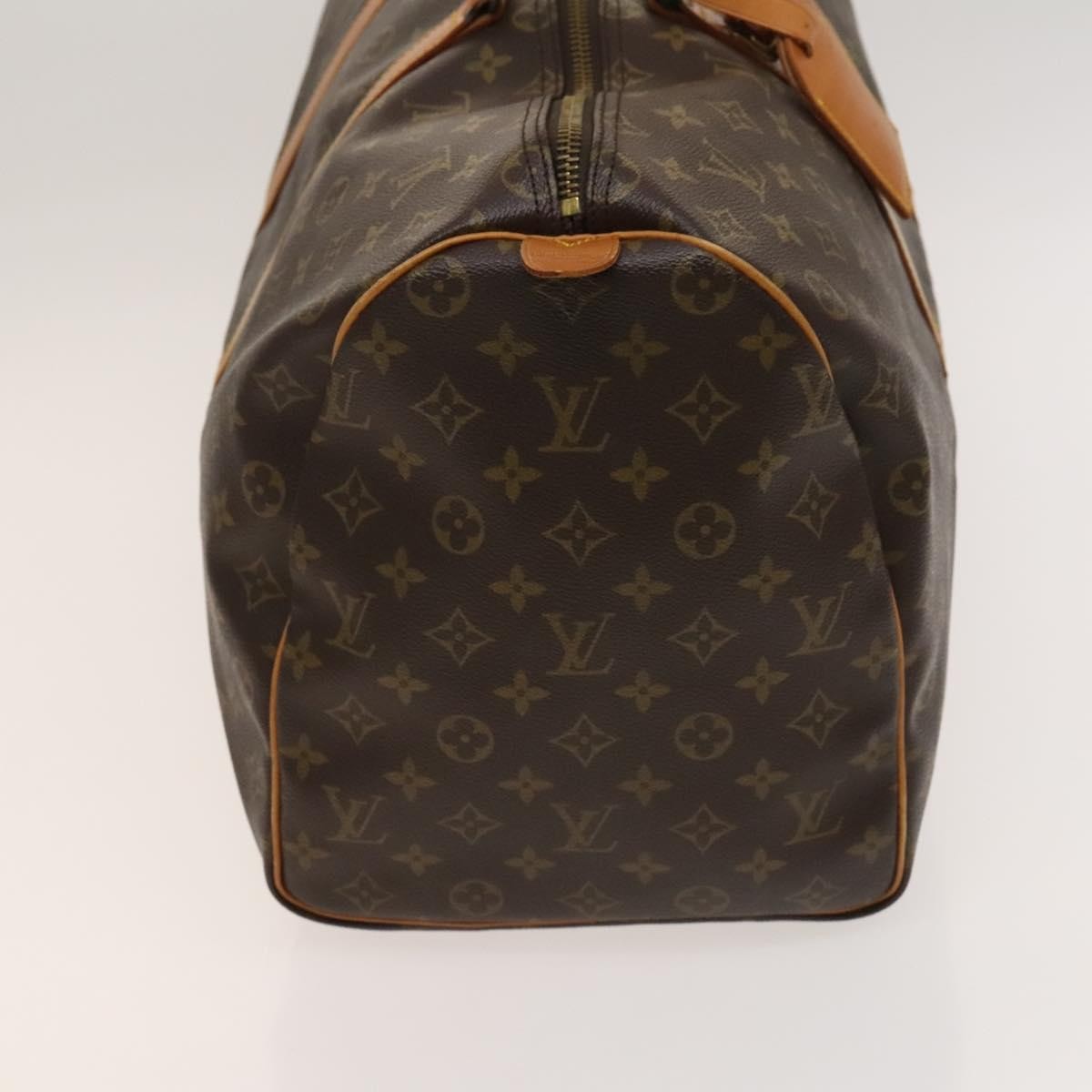 Louis Vuitton Keepall Bag Monogram Canvas, BROWN, CANVAS, Travel bag