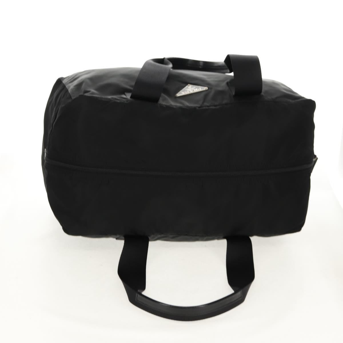 Prada Vintage Boston Bag Nylon, BLACK, NYLON, Travel bag