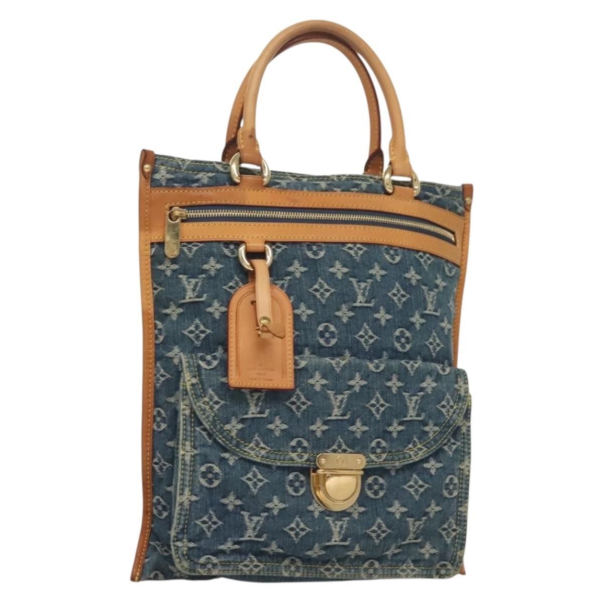 Louis Vuitton Baggy grand modèle Denim, BLUE, DENIM_JEANS, Handbag
