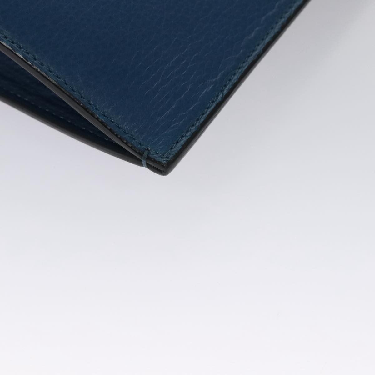 Christian Louboutin Trictrac Portfolio Bag Leather and Spiked Leather, BLUE, LEATHER, Handbag