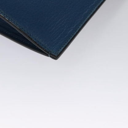 Christian Louboutin Trictrac Portfolio Bag Leather and Spiked Leather, BLUE, LEATHER, Handbag