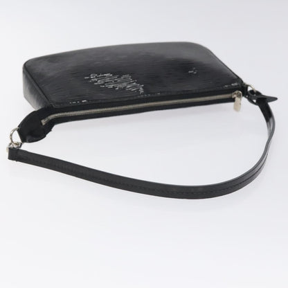 Louis Vuitton Pochette Accessoires NM Electric Epi Leather, BLACK, LEATHER, Clutche & pouche