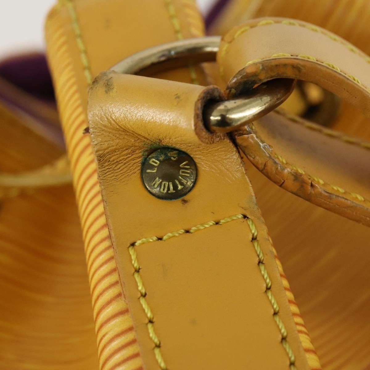 Louis Vuitton Petit Noe Handbag Epi Leather, YELLOW, LEATHER, Shoulder bag