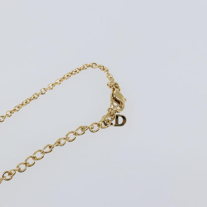 Christian Dior CD Pendant Necklace Metal, GOLD, METAL, Necklace