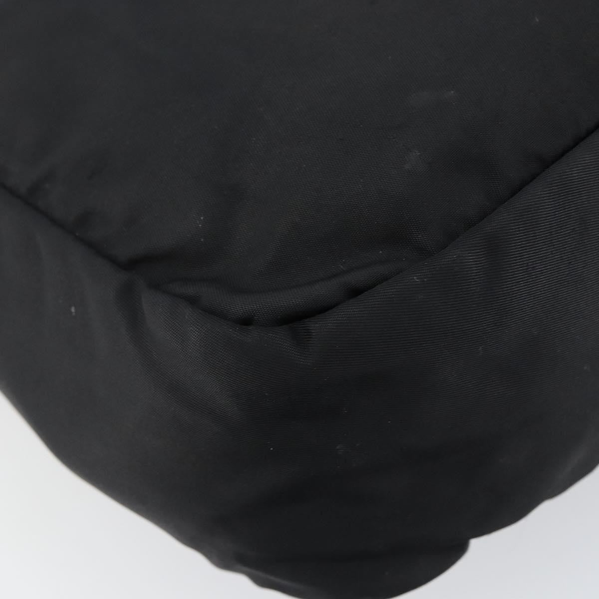 Prada Front Pocket Messenger Bag Tessuto, BLACK, NYLON, Shoulder bag