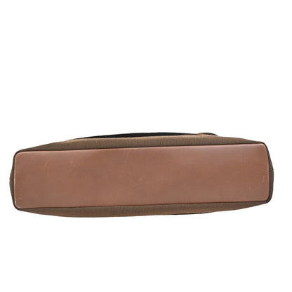 Salvatore Ferragamo Vara shoulder Bag Canvas, BROWN, CANVAS, Shoulder bag