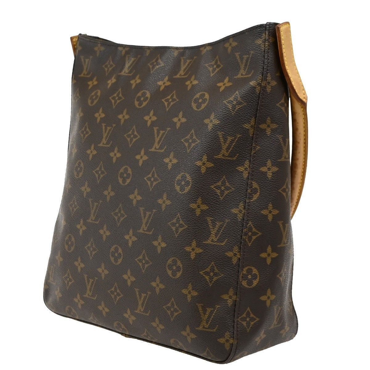Louis Vuitton Looping Handbag Monogram Canvas, BROWN, CANVAS, Handbag