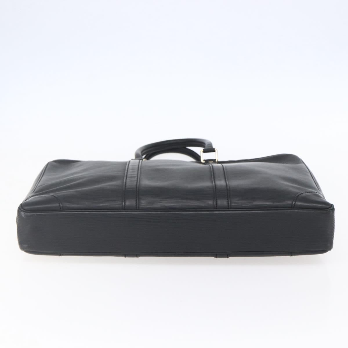 Louis Vuitton Porte Documents Voyage Epi Leather, BLACK, LEATHER, Briefcase
