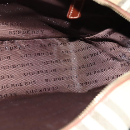 Burberry Shoulder Bag Nova Check Canvas, BEIGE, CANVAS, Shoulder bag