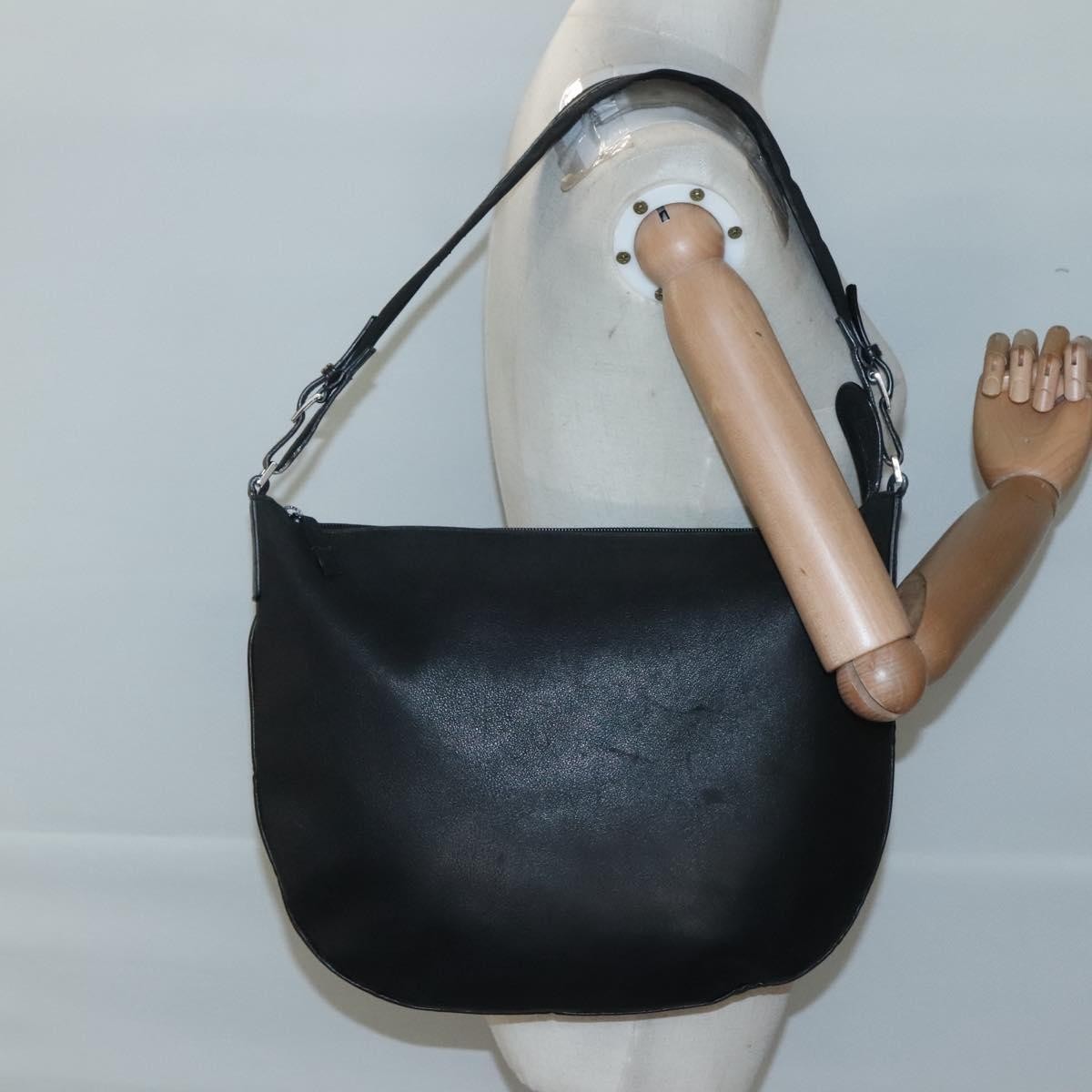 Gucci Vintage Shoulder Bag Leather, BLACK, LEATHER, Shoulder bag